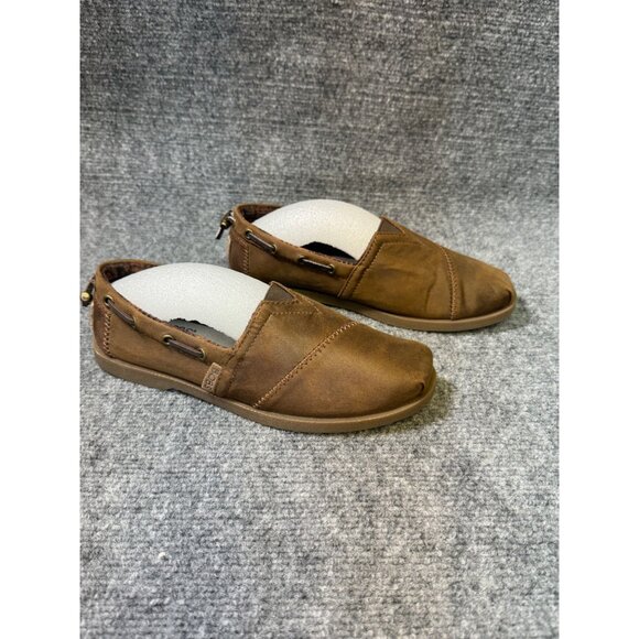 Bobs By Skechers Womens Brown Memory Foam Slip-On Flats Size 6.5 - Picture 7 of 16